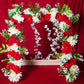 Artificial Red Flowers Phool Darbaar / Backdrop