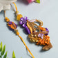 Sunshine Yellow & Lilac Bhaiya Bhabhi Rakhi (Set of 2)