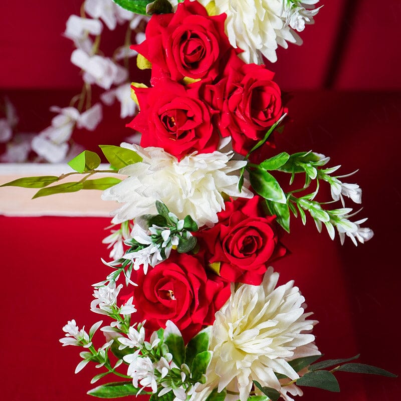 Artificial Red Flowers Phool Darbaar / Backdrop
