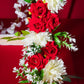 Artificial Red Flowers Phool Darbaar / Backdrop