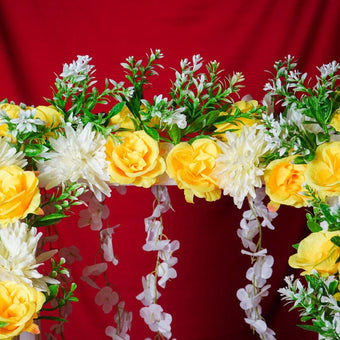 Artificial Yellow Flowers Phool Darbaar / Backdrop