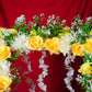 Artificial Yellow Flowers Phool Darbaar / Backdrop