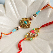 Magnificent Diamond Rakhi (Set of 2)
