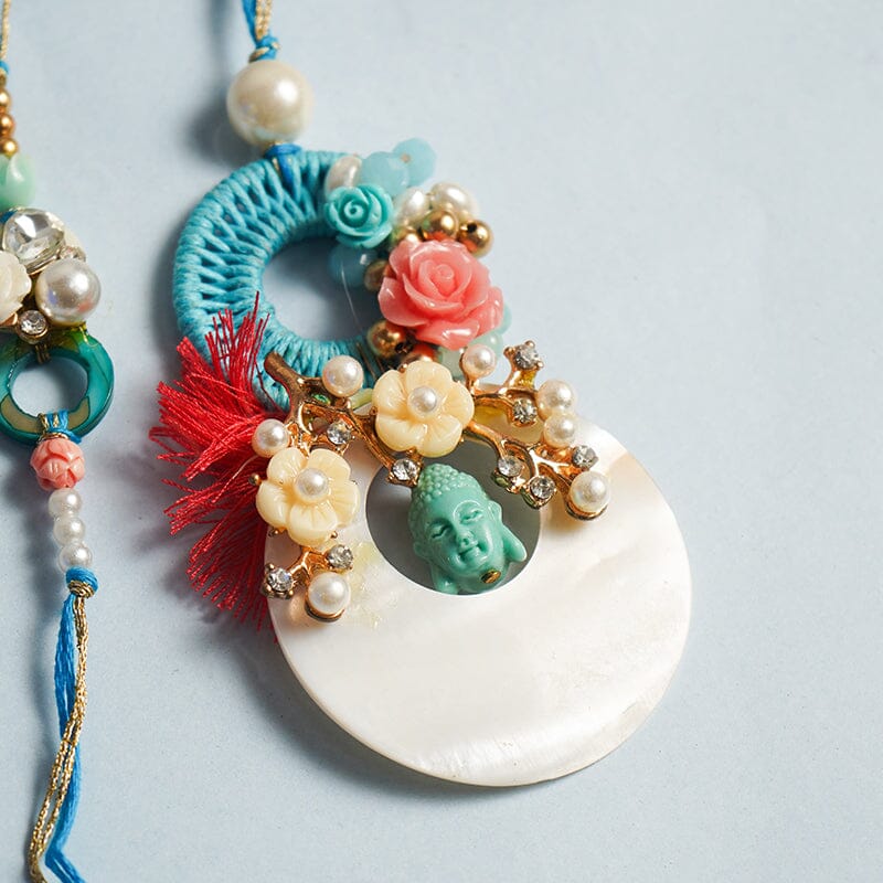 Exceptional Blue Bhaiya Bhabhi Rakhi