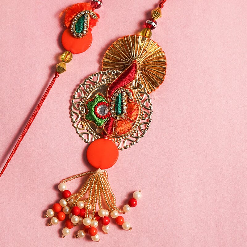 Ornate Handmade Bhaiya Bhabhi Rakhi