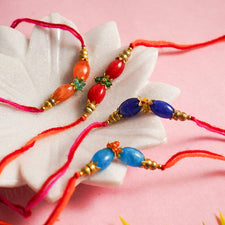 Aurora Beaded Rakhi Set of 4