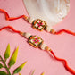 Stunning Hand-Painted Fancy Rakhi Set of 2