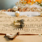 Natural Pyrite Gold Plated Ring