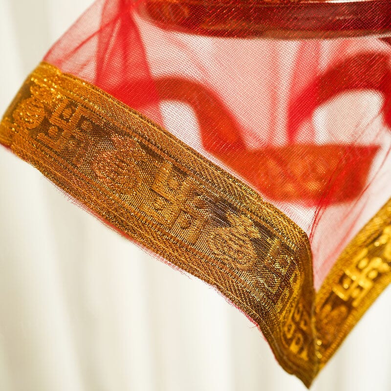 Swastik Red Divine Thali Cover