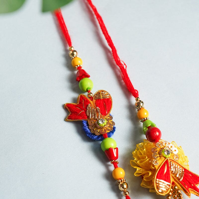 Fancy Bhaiya Bhabi Rakhi (Set of 2)