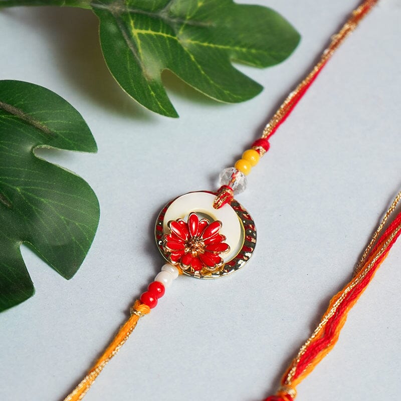 Beaded Bhaiya Bhabhi Rakhi Set