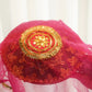 Royal Pink Gota Patti Thali Cover