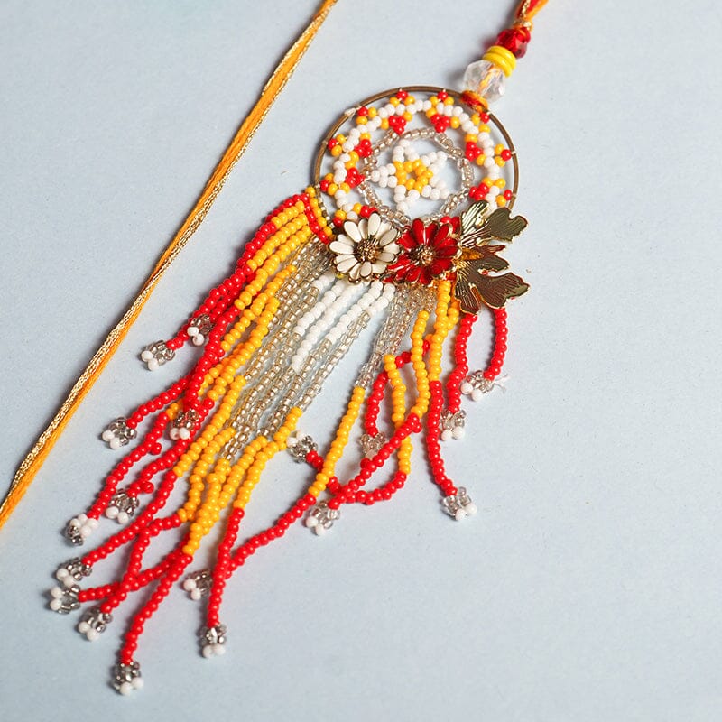 Beaded Bhaiya Bhabhi Rakhi Set