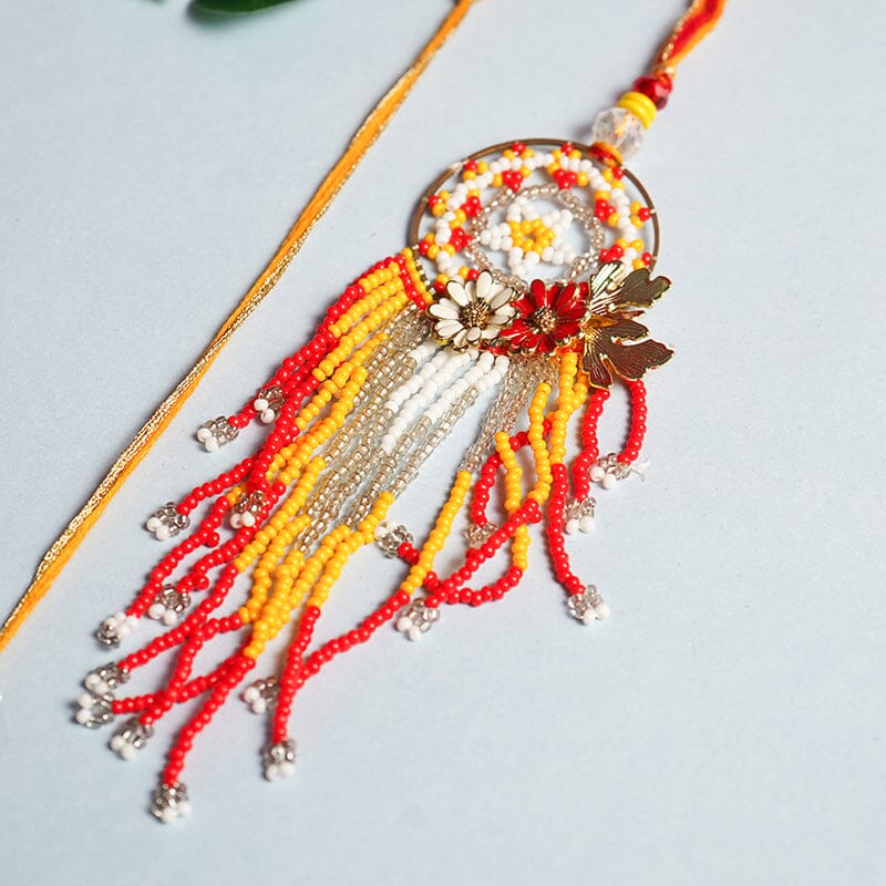 Beaded Bhaiya Bhabhi Rakhi Set