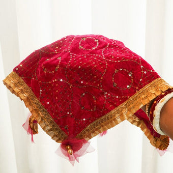 Royal Pink Thali Cover