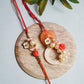 Exquisite Pearl Bhaiya Bhabhi Rakhi Set