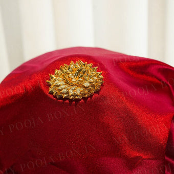 Royal Pink Lachka Lace Thali Cover