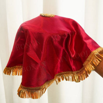 Royal Pink Lachka Lace Thali Cover
