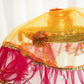 Charming Yellow & Pink Thali Cover