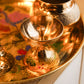 Traditional Minakari Brass Pooja Thali Set