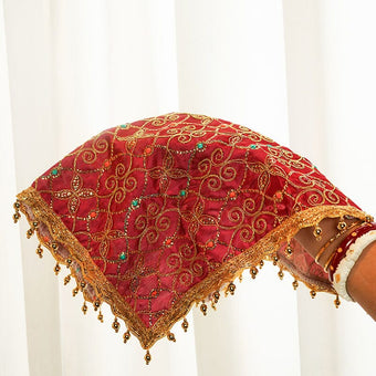 Traditional Square Thali Cover