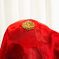 Royal Red Lachka Lace Thali Cover