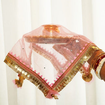 Fiorenza Pink Thali Cover