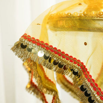 Charming Yellow Thali Cover