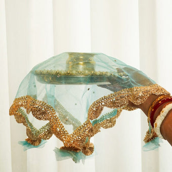 Pleasing Mint Thali Cover