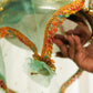 Prismatic Mint Green Thali Cover