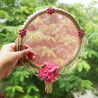 Rosy Elegance Seive for Karwa Chauth