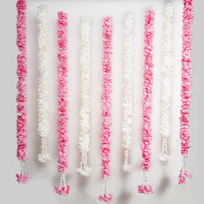 Artificial Daisy Flower Pink White Backdrop Decoration