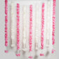 Artificial Daisy Flower Pink White Backdrop Decoration