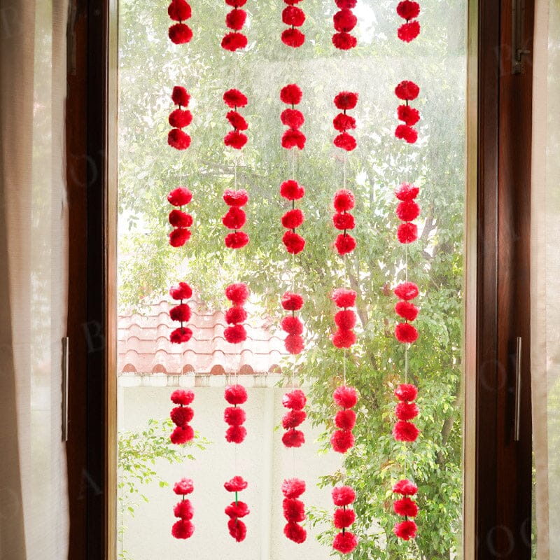 Artificial Genda Floral Hanging (Set of 5)