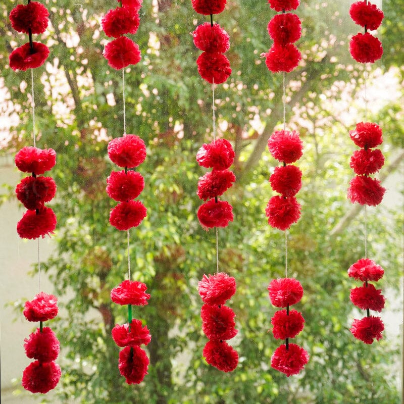 Artificial Genda Floral Hanging (Set of 5)