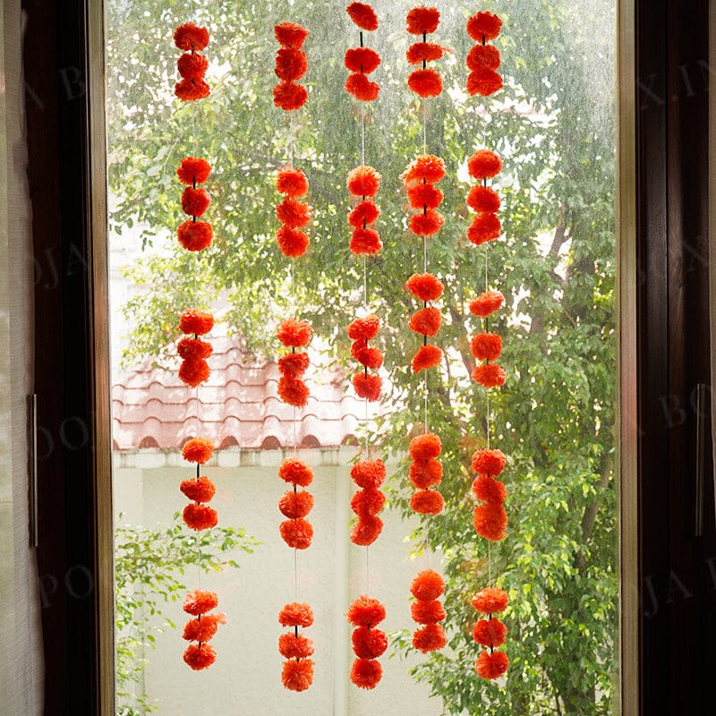 Artificial Genda Floral Hanging (Set of 5)