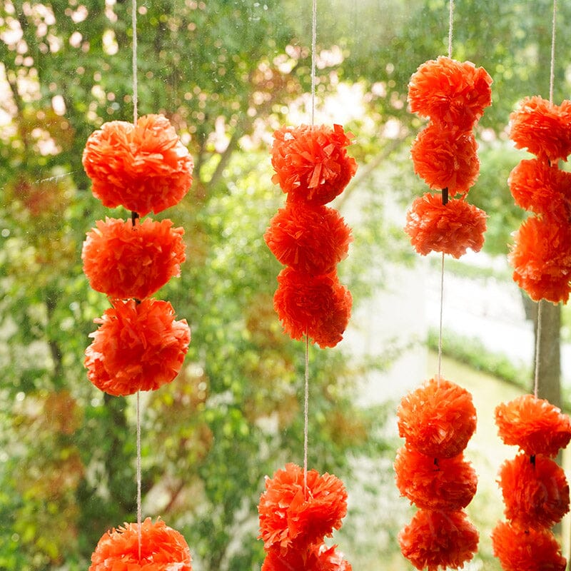 Artificial Genda Floral Hanging (Set of 5)