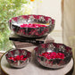Zahra Silver Finish Lotus Urli