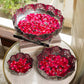 Zahra Silver Finish Lotus Urli