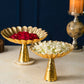 Lustrous Bowl Urli / Platter On Stand (Set of 2)