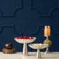 Lustrous Bowl Urli / Platter On Stand (Set of 2)