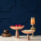 Lustrous Bowl Urli / Platter On Stand (Set of 2)