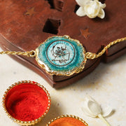 Guru Ji Green Agate Stone Rakhi