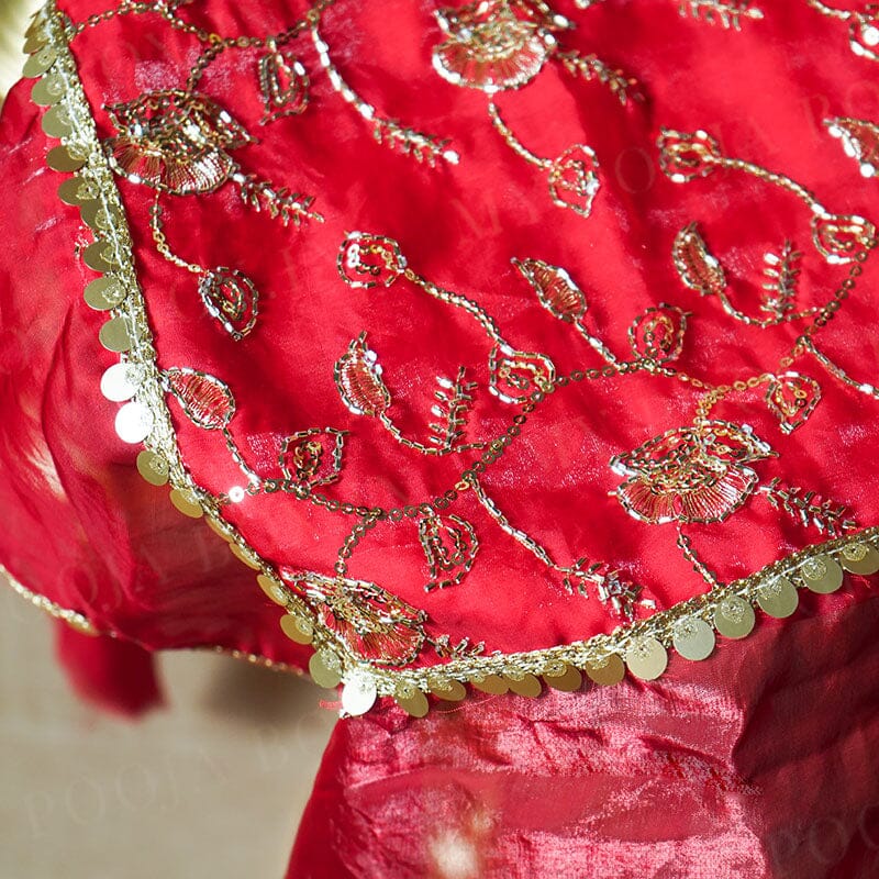 Mah-e-Noor Red Thali Cover