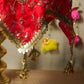 Royal Zari Red Thali Cover