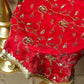 Royal Zari Red Thali Cover