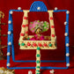 Blue Beige Crochet Krishan Jhula