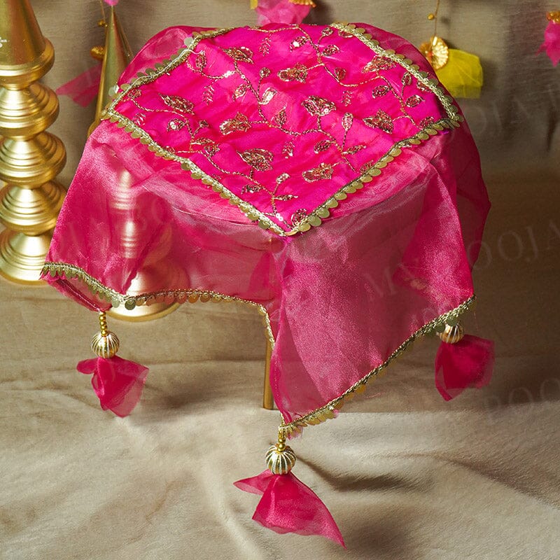 Mah-e-Noor Pink Thali Cover