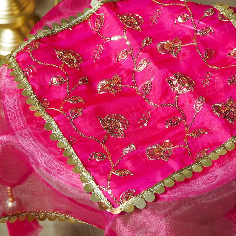 Mah-e-Noor Pink Thali Cover