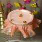 Gulbahar Peach Round Thali Cover